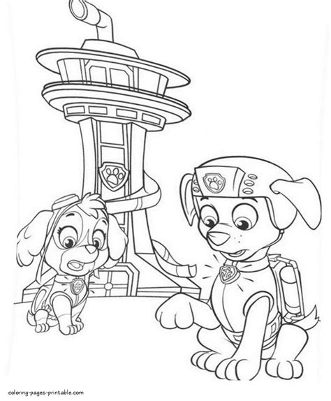 Super Chase Paw Patrol Coloring Pages 895