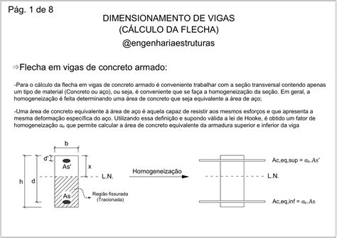 Cálculo Da Flecha Em Vigas De Concreto Armado Engenhariaestruturas