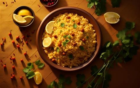 Premium Ai Image Savor The Authentic Flavor Uzbek Pilaf Topview