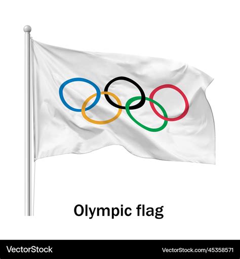 Olympic flag Royalty Free Vector Image - VectorStock