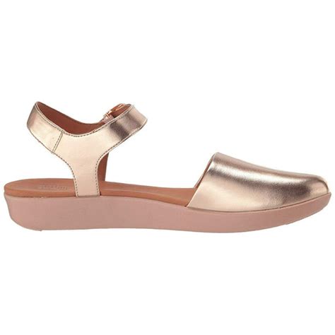 Fitflop Womens Cova Ii Closed Toe Sandal Shoes Rose Gold Us 8