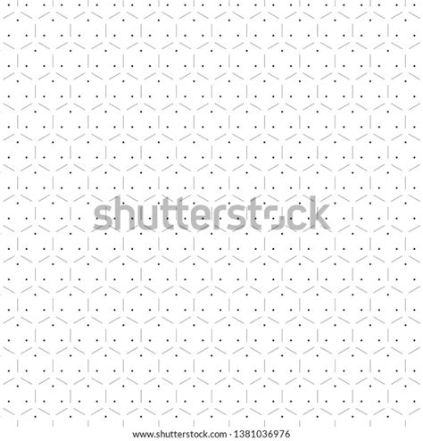 Hexagonal Tech Pattern Tillable Grid Geometric Stock Vector Royalty