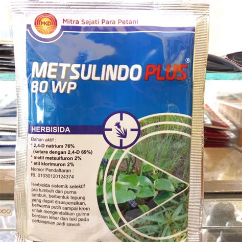 Jual Herbisida Padi Metsulindo Plus Wp Gr Pcs Shopee