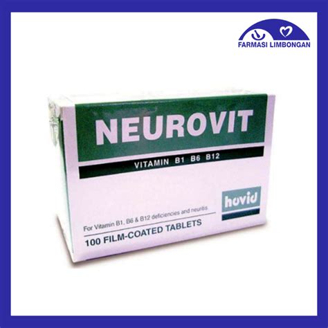 Hovid Neurovit Vitamin B1 B6 B12 100s Farmasi Limbongan