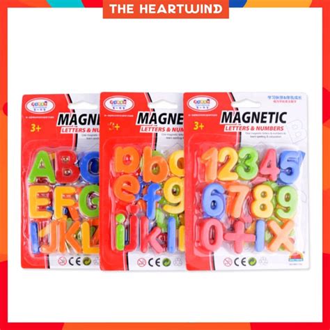 Magnetic Colorful Uppercase Lowercase Alphabets Letters Numbers