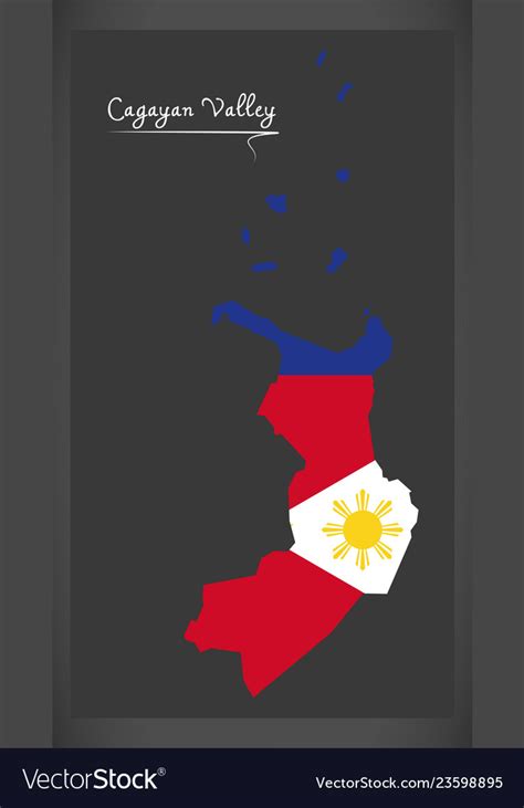 Cagayan valley map philippines Royalty Free Vector Image