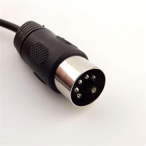 1x Din 5 Pin Din Midi Male Plug To 35mm Male Stereo Jack Audio Cable 50cm 05m Ebay