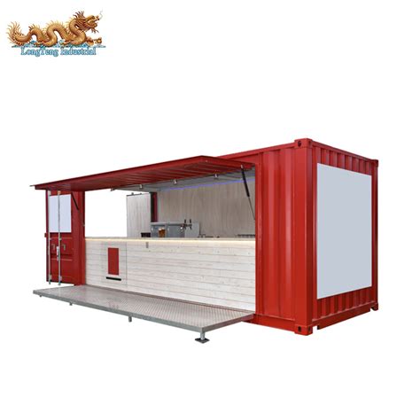 Custom 20ft Shipping Container Restaurant With Kitchen Made Mobile