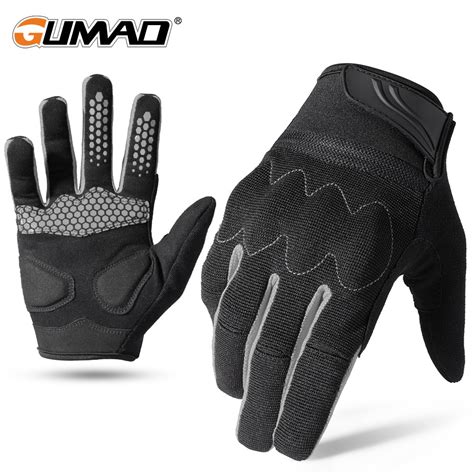 Touch Screen Cycling Full Finger Gloves Men Mtb Road Bike Bicycle Sport