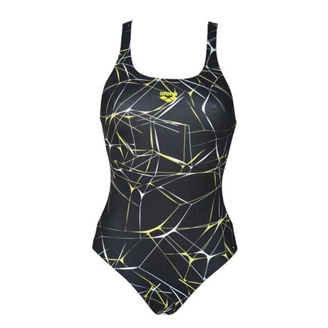 Maillot de bain 1 pièce piscine à bretelles Arena noir La Redoute