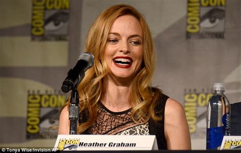 Heather Graham Flashes Her Underwear As She Hits The Comic Con Red