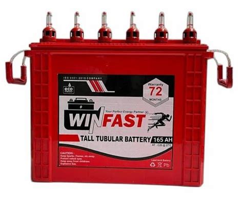 165AH Winfast Tall Tubular Battery At 11350 Exide Tubular Batteries