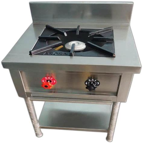 Brite Stainless Steel Single Burner Gas Bhatti For Commercial Kitchen