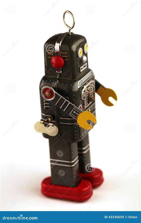 Vintage Robot Tin Toy Stock Image | CartoonDealer.com #43331113