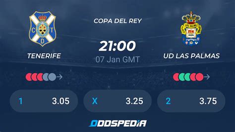 Tenerife vs UD Las Palmas» Predictions, Odds, Live Score & Stats