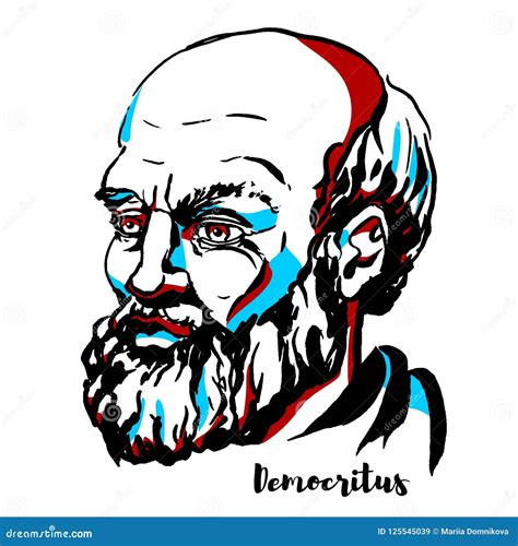 Retrato de Democritus ilustración del vector Ilustración de griego