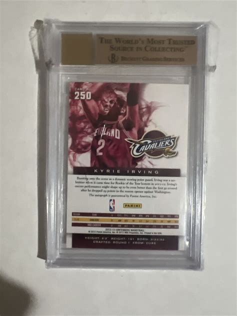 Kyrie Irving Panini Contenders Rookie Auto Bgs Auto Rc