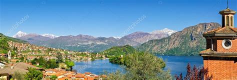 Lago Di Como High Definition Panorama With Ossuccio And Isola Comacina