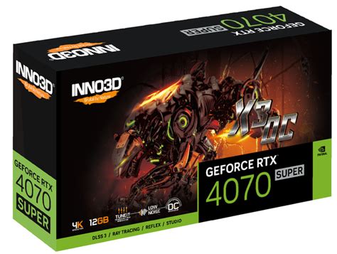 Inno3d Geforce Rtx 4070 Super Twin X3 Oc 3fan 12gb Graphics Card