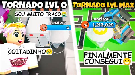 Fui Do Ao Milh O E Me Tornei O Mais Poderoso Dos Tornados Roblox