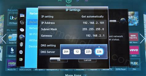 Cómo cambiar la configuración de DNS en Samsung Smart TV NCPEA Professor