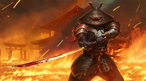 juggernaut wars yasi, Fire, Warriors, Katana, Samurai, Swords, Hat ...