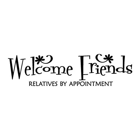 Welcome Friends Wall Quotes™ Decal | WallQuotes.com