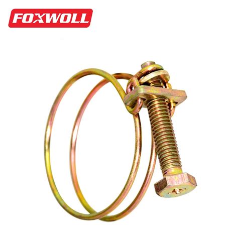 Double Wire Hose Clamp Zinc Plated Foxwoll