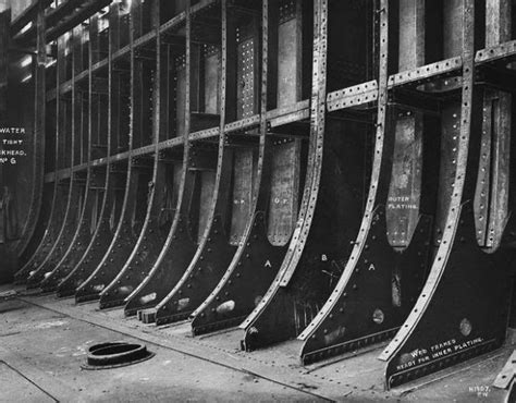 Hmhs Britannic Construction Great Shot Of The Double Skin Flickr