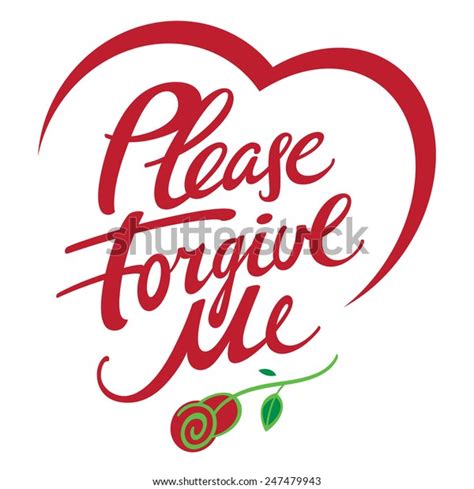 Please Forgive Me Abstract Vector Word Stock Vector Royalty Free