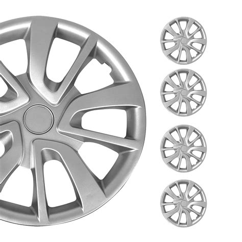 OMAC 15 Inch Wheel Covers Hubcaps for Honda Civic Silver Gray - Walmart.com