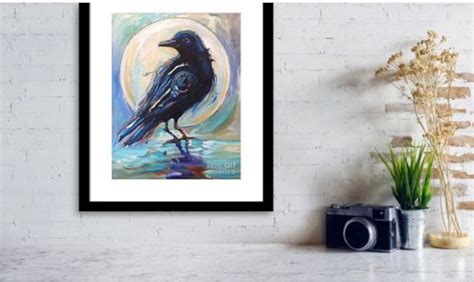 Crow Art Spirit Animal Crow Painting Print Spiritual Art the - Etsy Canada