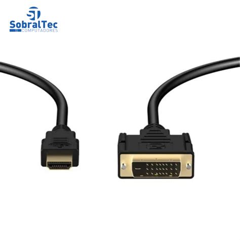 Cabo Hdmi Macho Para Dvi Macho Mt Conectores Dourados Annnwzzd