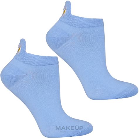 Moraj Damensocken 1 Paar Blau Mit Kamille Makeup Ch