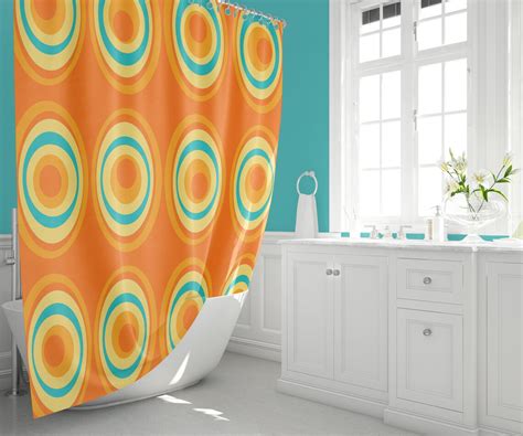 Mid Century Modern Print Shower Curtain Mid Century Modern Etsy