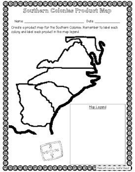 Southern Colonies Map Diagram Quizlet