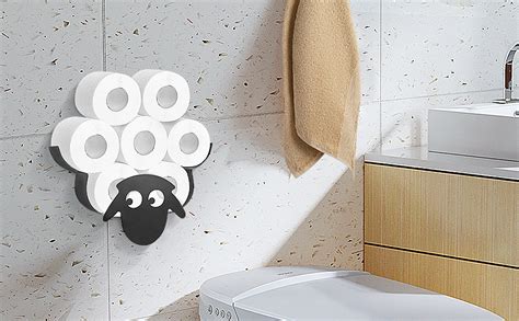 Trintion Sheep Toilet Roll Holder Black Toilet Roll Holder Wall