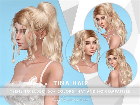 The Sims Resource Sonyasims Tina Hair Early Access On Patreon