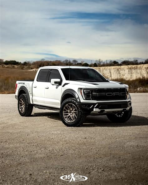 Ford F 150 Raptor Gen 3 White Brixton Forged PF8 Ultrasport Wheel Front