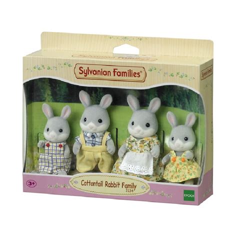 La Famille Lapin Gris Sylvanian Families