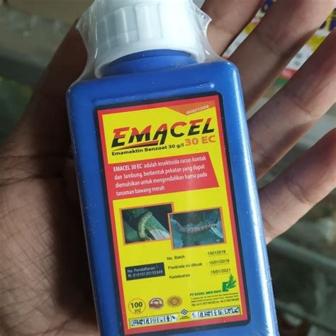 Jual Insektisida Emacel 30 EC Emamektin Benzoat 30g L Kemasan 100 Ml