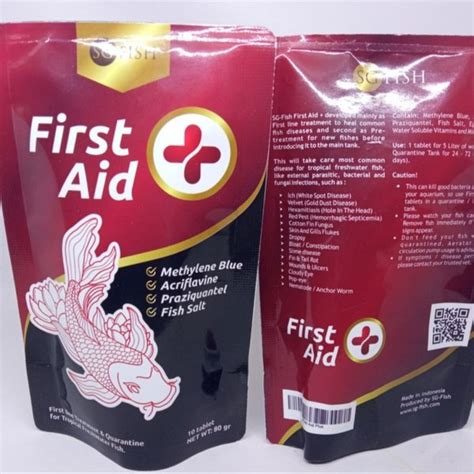 Jual FIRST AID Plus SG Obat Ikan Tablet Garam Methylene Blue