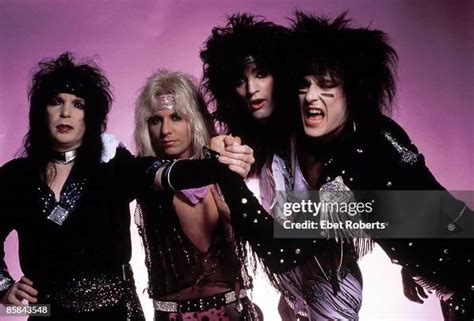 Motley Crue photographed backstage at the New Haven Coliseum in New ...