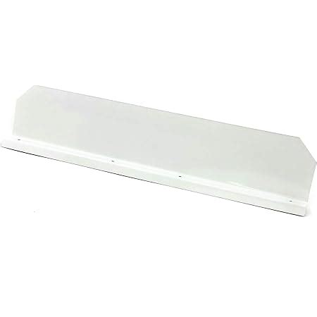 Gutter Valley Splash Guard Straight HIGH GLOSS WHITE 3 CT