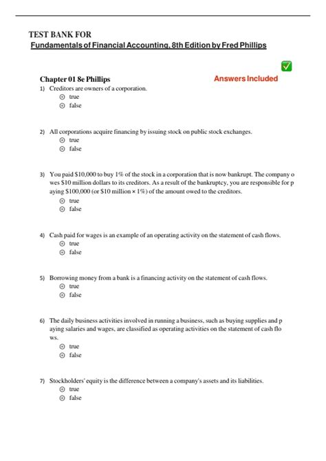 Using Financial Accounting Information 8th Edition Answers 2
