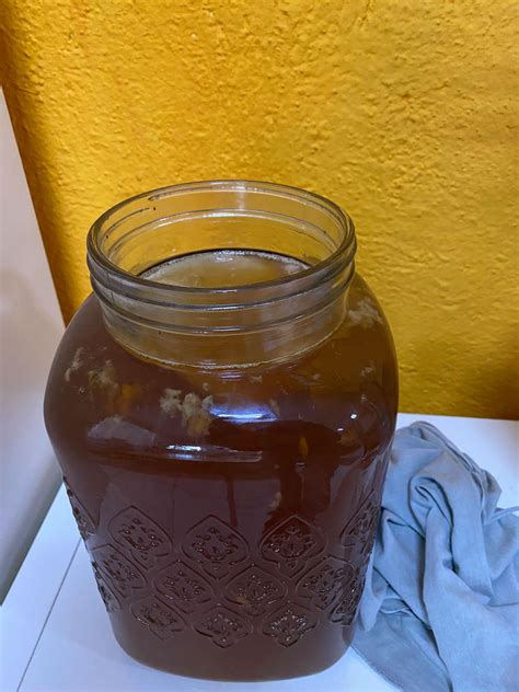 After 9 days of Fermentation, this Kombucha still tastes very sweet and ...