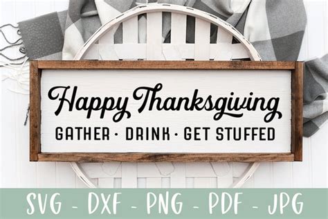 Happy Thanksgiving Sign Design Bundles