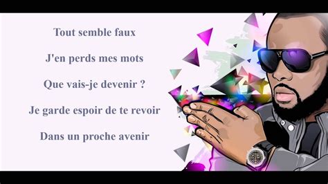 Maitre Gims Tu Vas Me Manquer Paroles Lyrics Youtube