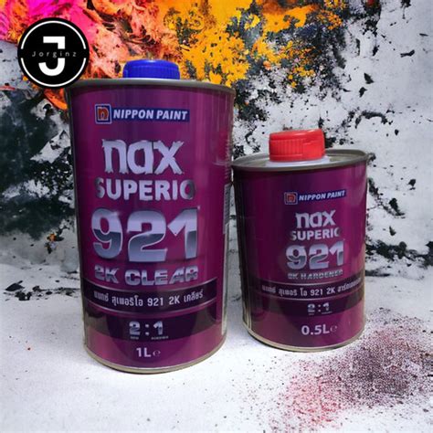 Jual Pernis Vernish Nippon Paint Nax Superio 921 2K Clear 1 Liter Set