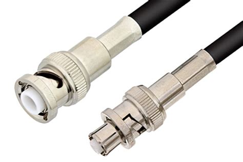 MHV Male To SHV Plug Cable 72 Inch Length Using 75 Ohm RG59 Coax